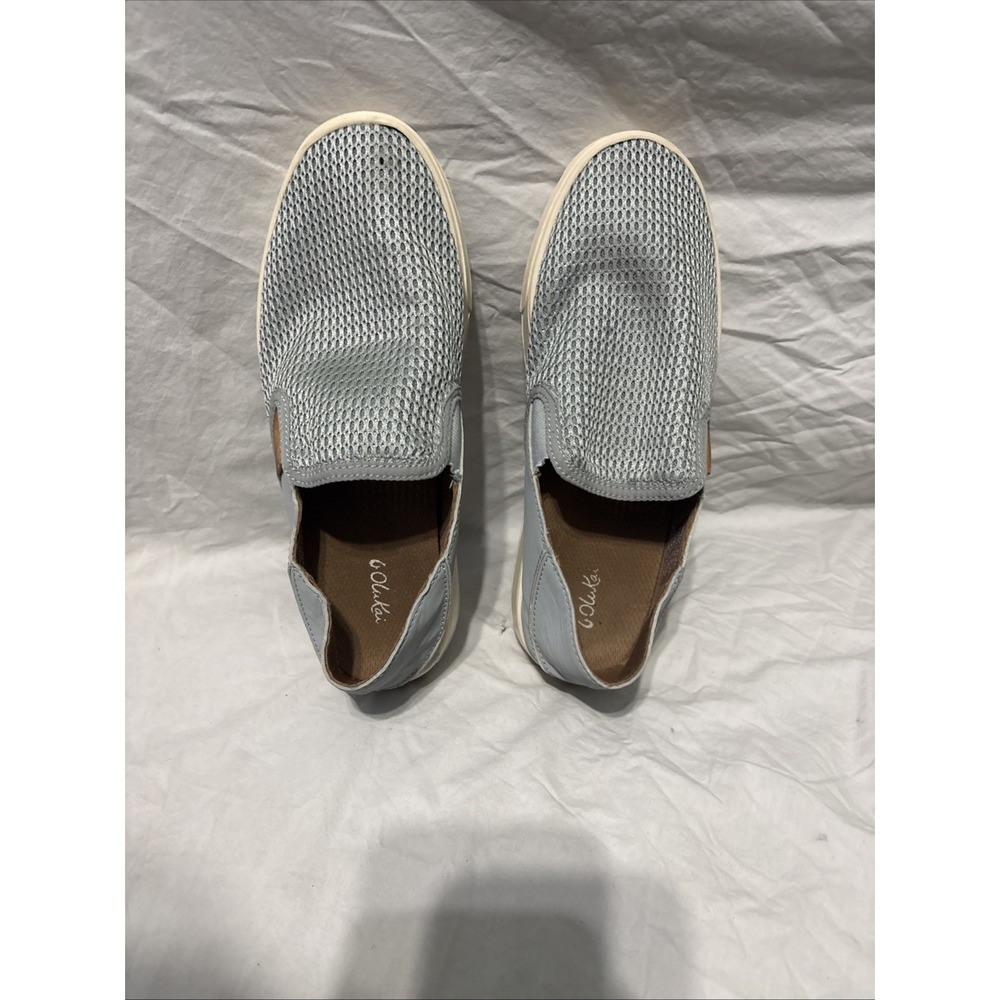 OluKai Pehuea Shoes‎ Womens Size 9 Gray Slip On Mesh Sneakers Casual Comfort